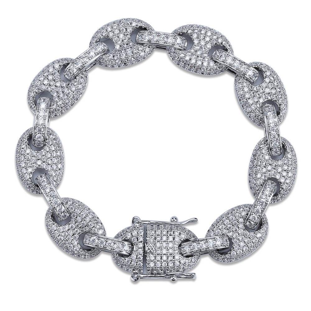12MM GUCCI LINK BRACELET 18K - ICECI