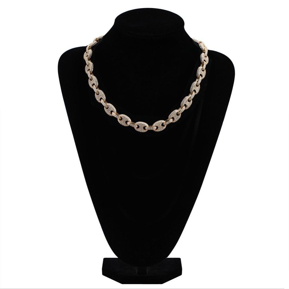 12MM GUCCI LINK CHAIN 18K - ICECI