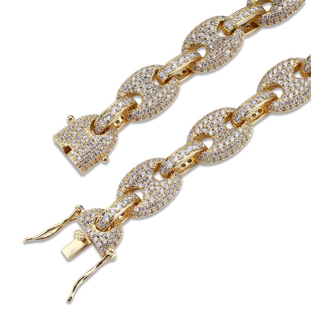12MM GUCCI LINK CHAIN 18K - ICECI