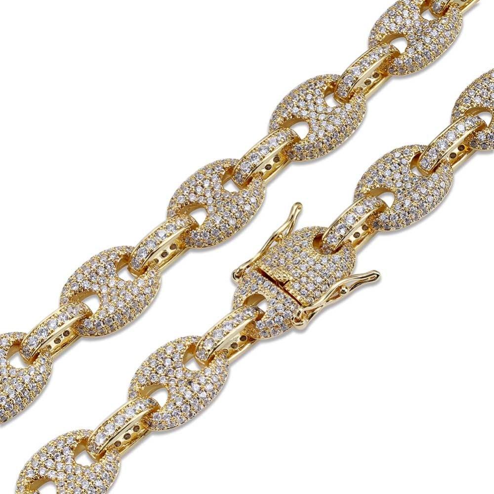 12MM GUCCI LINK CHAIN 18K - ICECI