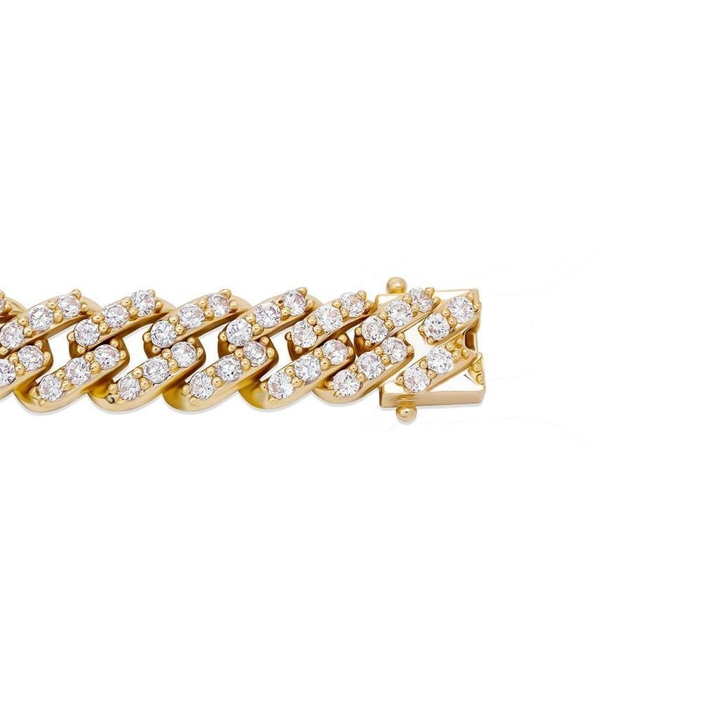 12MM ROTATABLE BUTTERFLY CUBAN NECKLACE 14K - ICECI