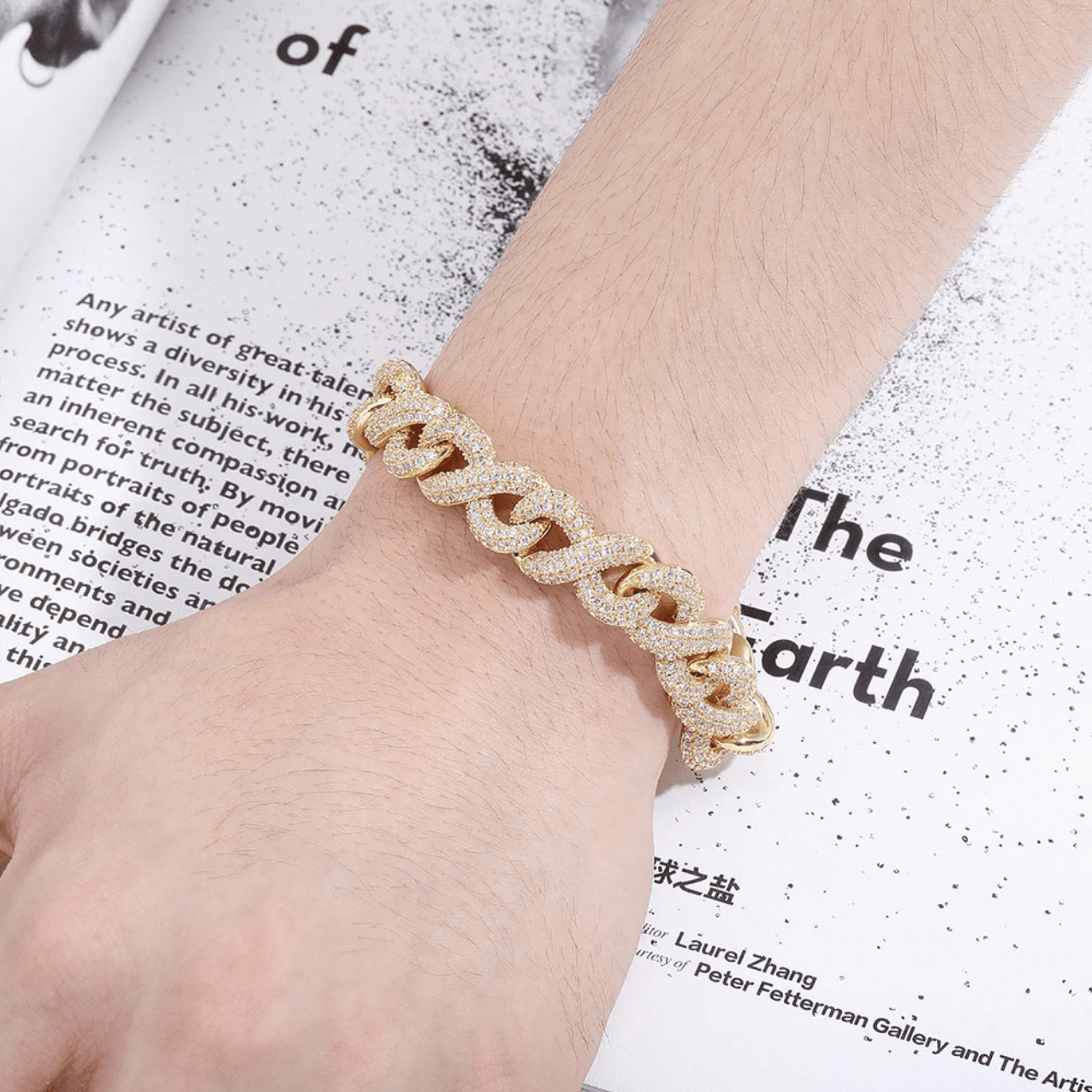 13MM INFINITY BRACELET 14K - ICECI