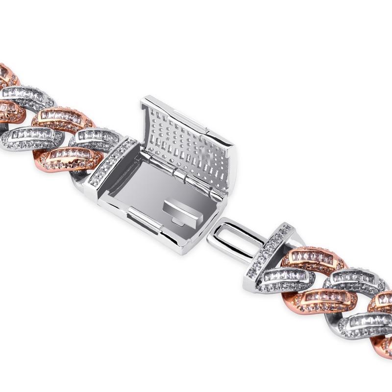 14MM BOX BAGUETTE CUBAN LINK CHAIN 18K - ICECI