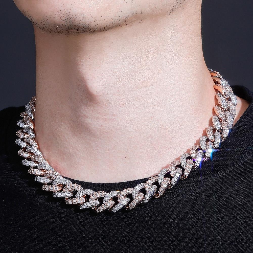 16MM BAGUETTE CUBAN LINK CHAIN 14K - ICECI