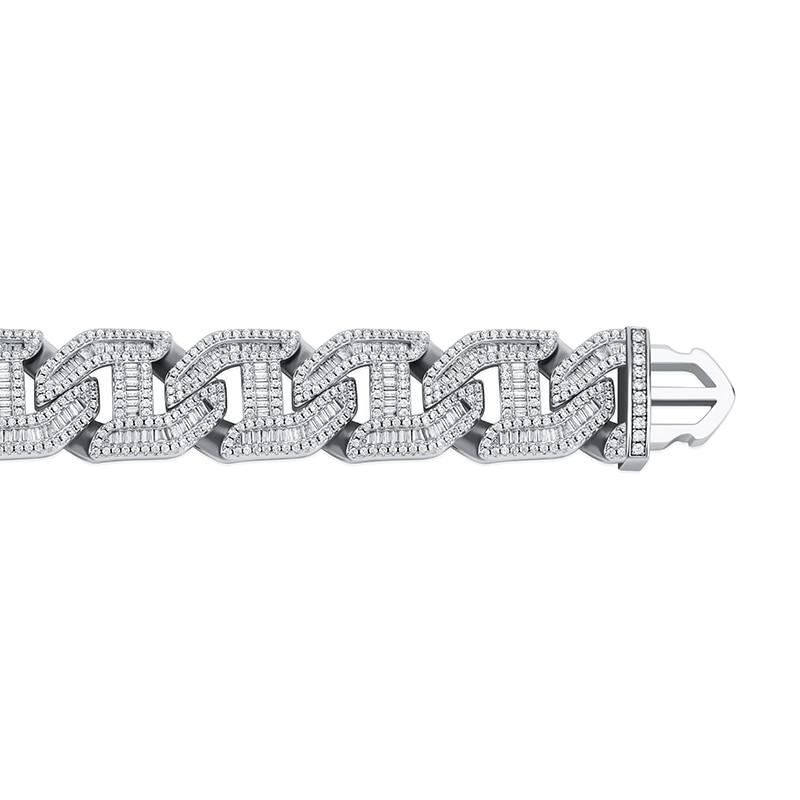 16MM BAGUETTE LINK BRACELET 14K - ICECI