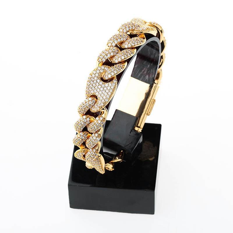 16MM CUBAN G-LINK BRACELET 18K - ICECI