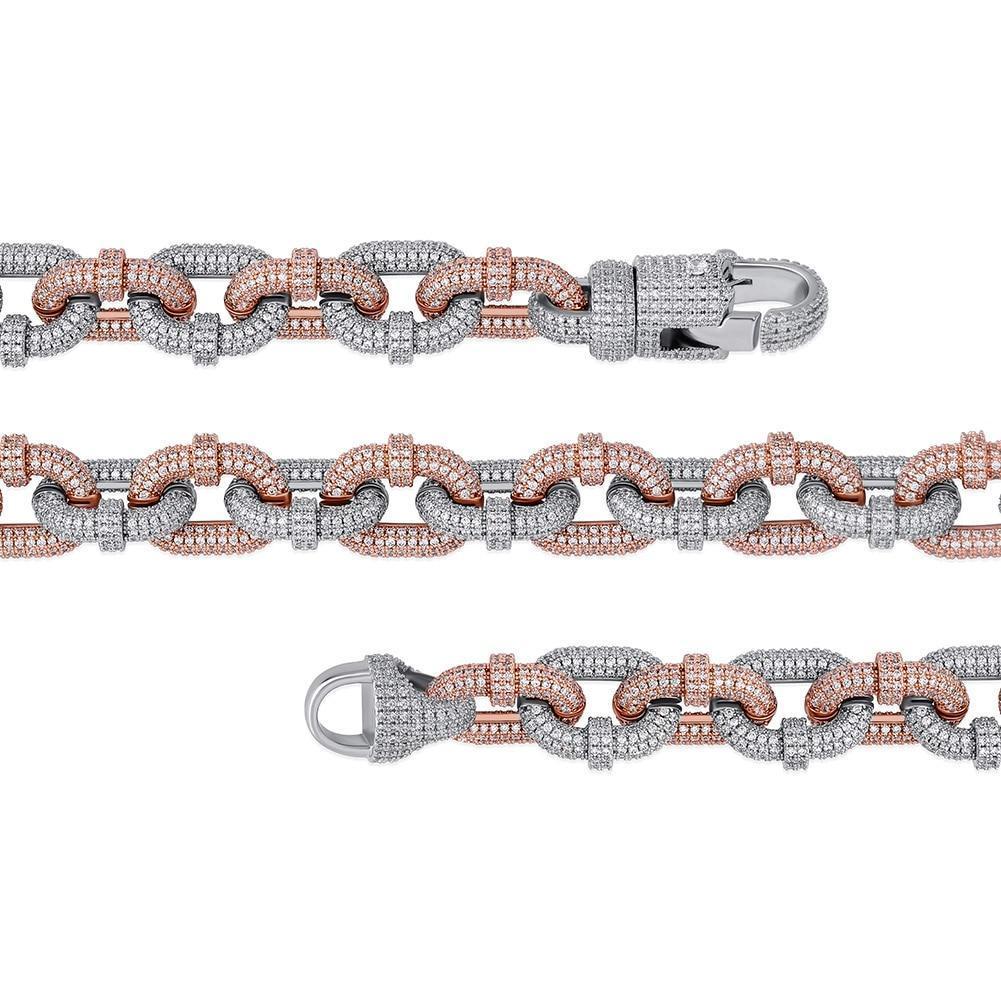 17MM CARABINER CLIP CHAIN 14K - ICECI