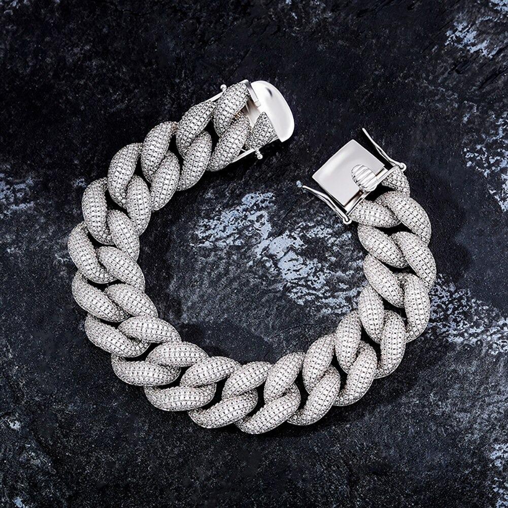18MM ICY CUBAN LINK BRACELET 14K - ICECI