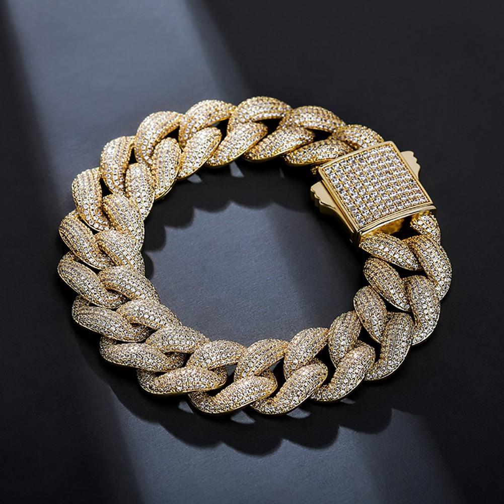 18MM ICY CUBAN LINK BRACELET 14K - ICECI