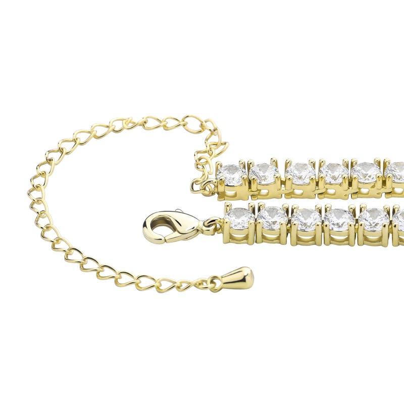 4MM CHOKER BUTTERFLY TENNIS NECKLACE 14K - ICECI