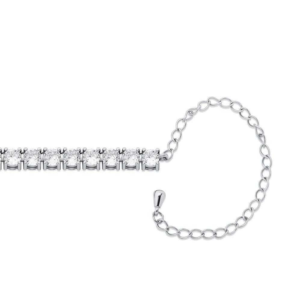 5MM CHOKER BUTTERFLY TENNIS NECKLACE 14K - ICECI
