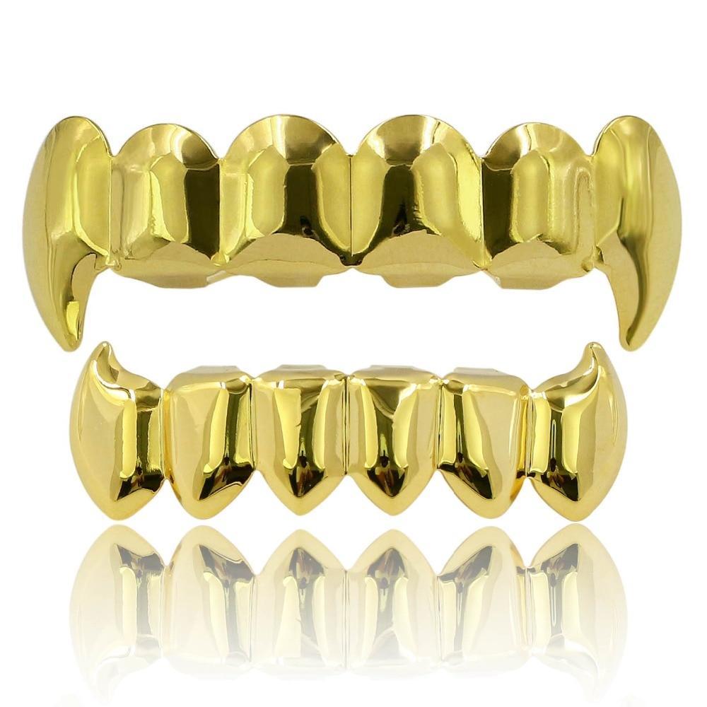 6 TOOTH VAMPIRE FANG GRILLZ 14K - ICECI