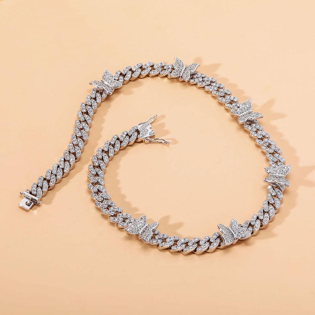 8MM BUTTERFLY CUBAN NECKLACE 14K - ICECI