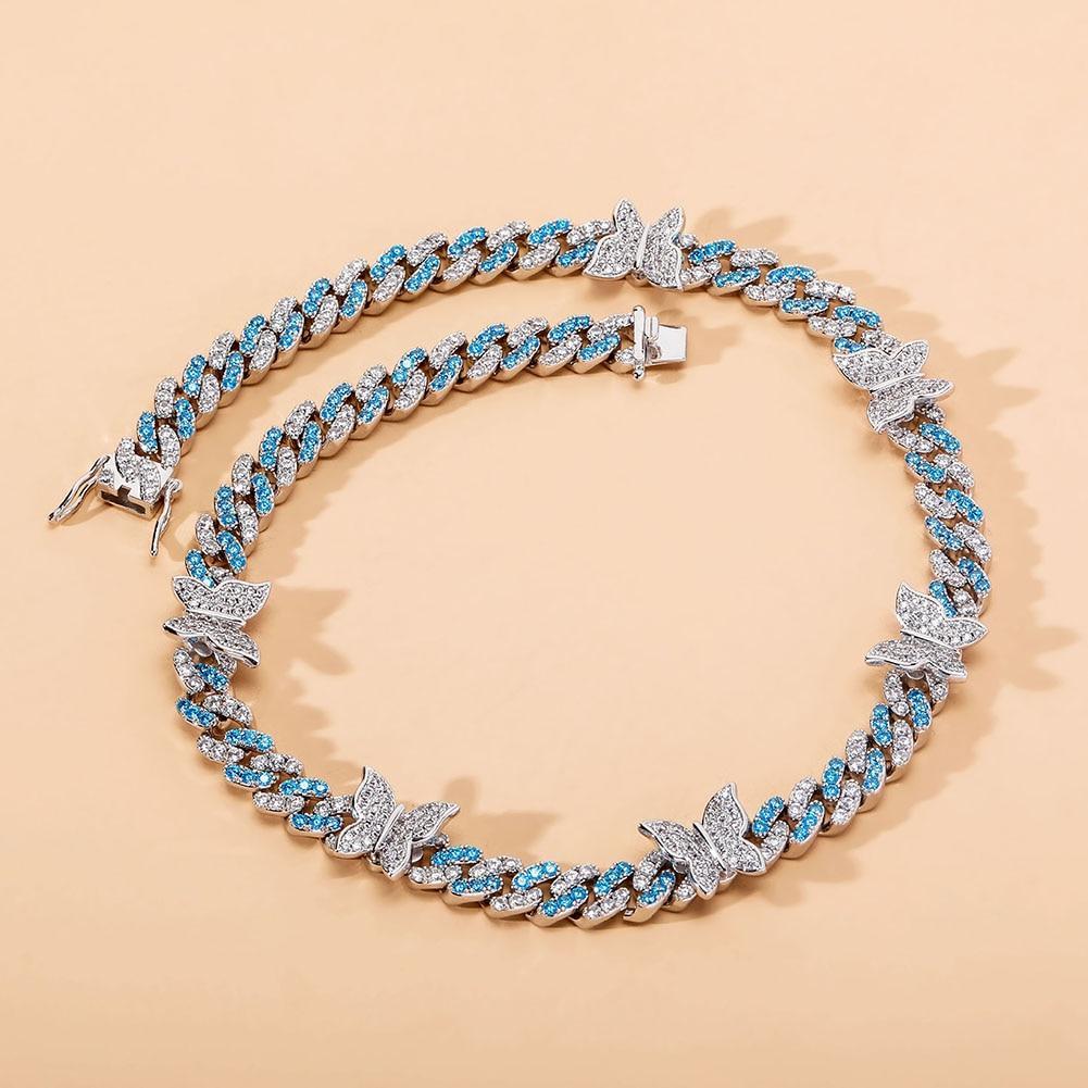 8MM BUTTERFLY CUBAN NECKLACE 14K - ICECI