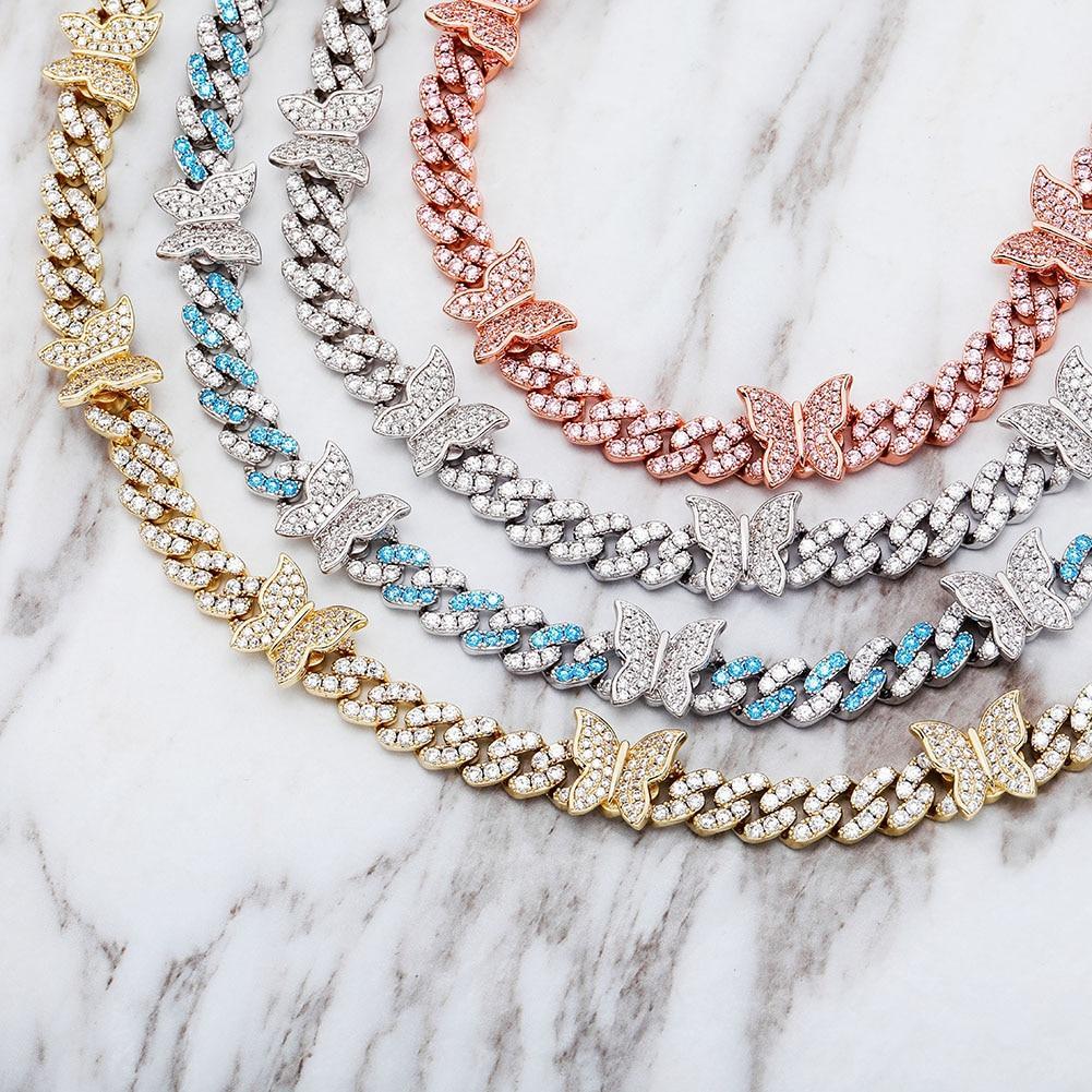8MM BUTTERFLY CUBAN NECKLACE 14K - ICECI