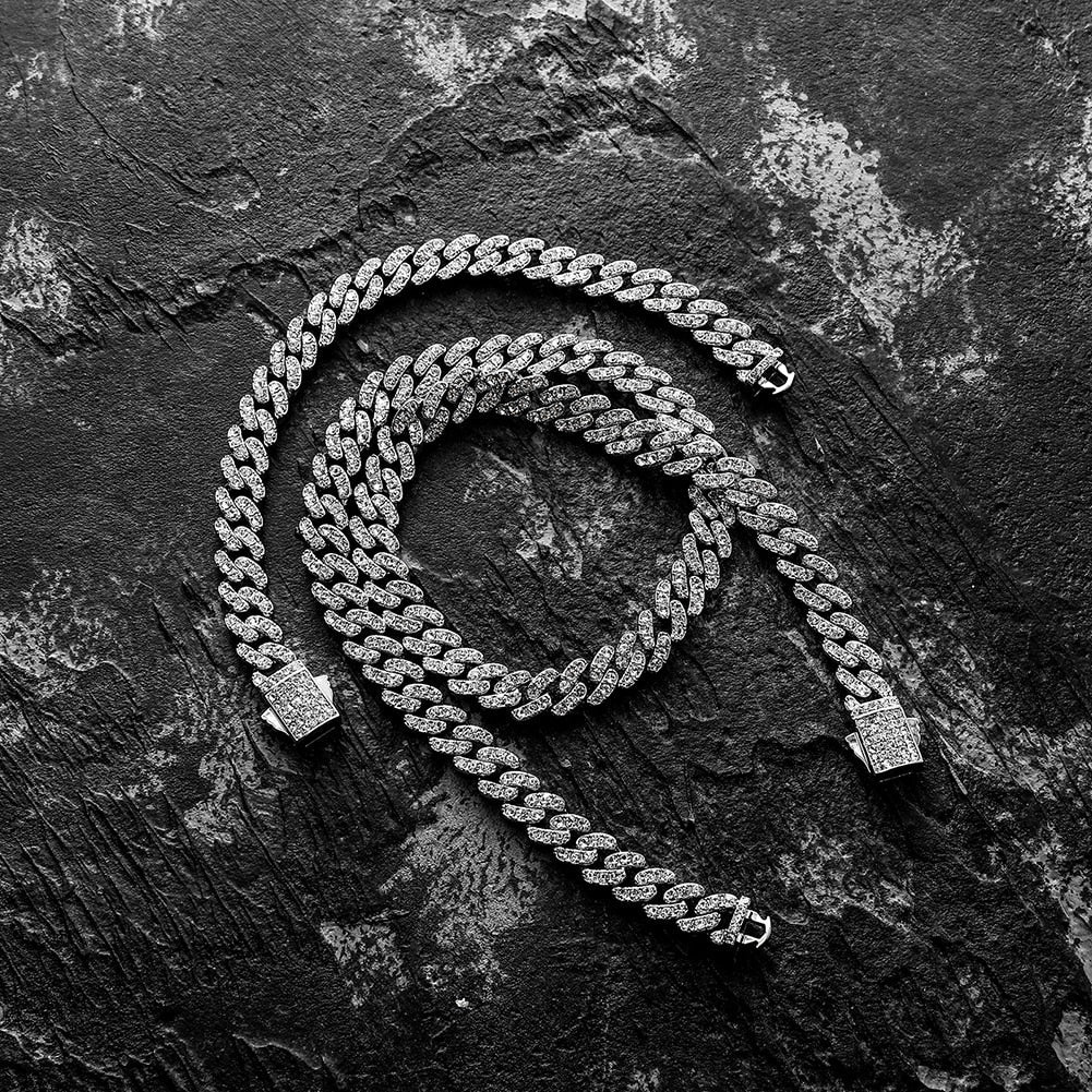 9mm Iced Cuban Bracelet 14K - ICECI