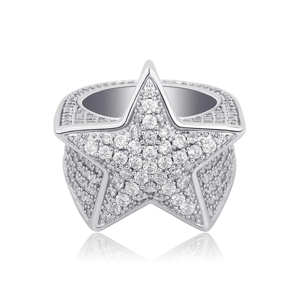 Diamond Star Ring 14K