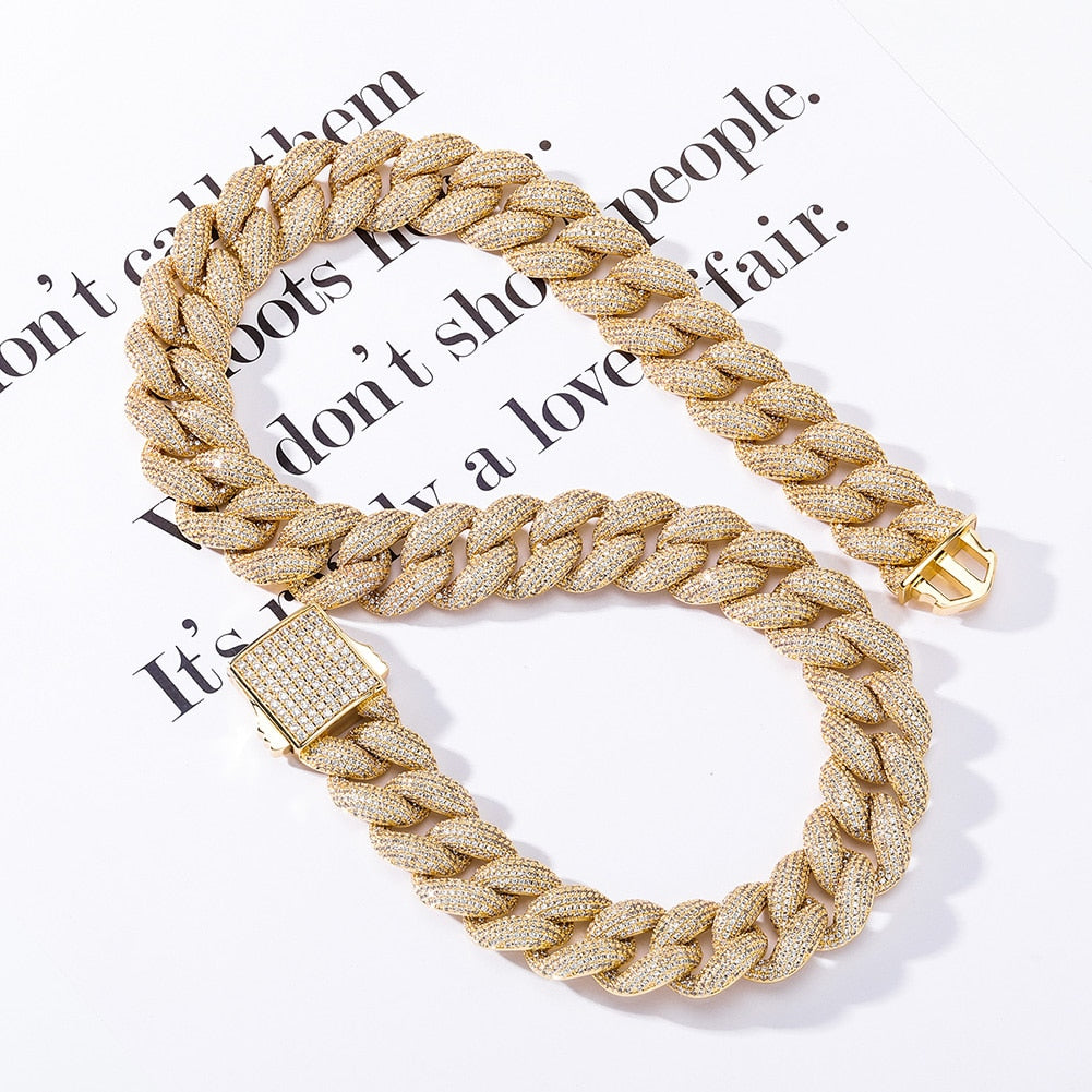 18MM ICY CUBAN LINK CHAIN 14K - ICECI
