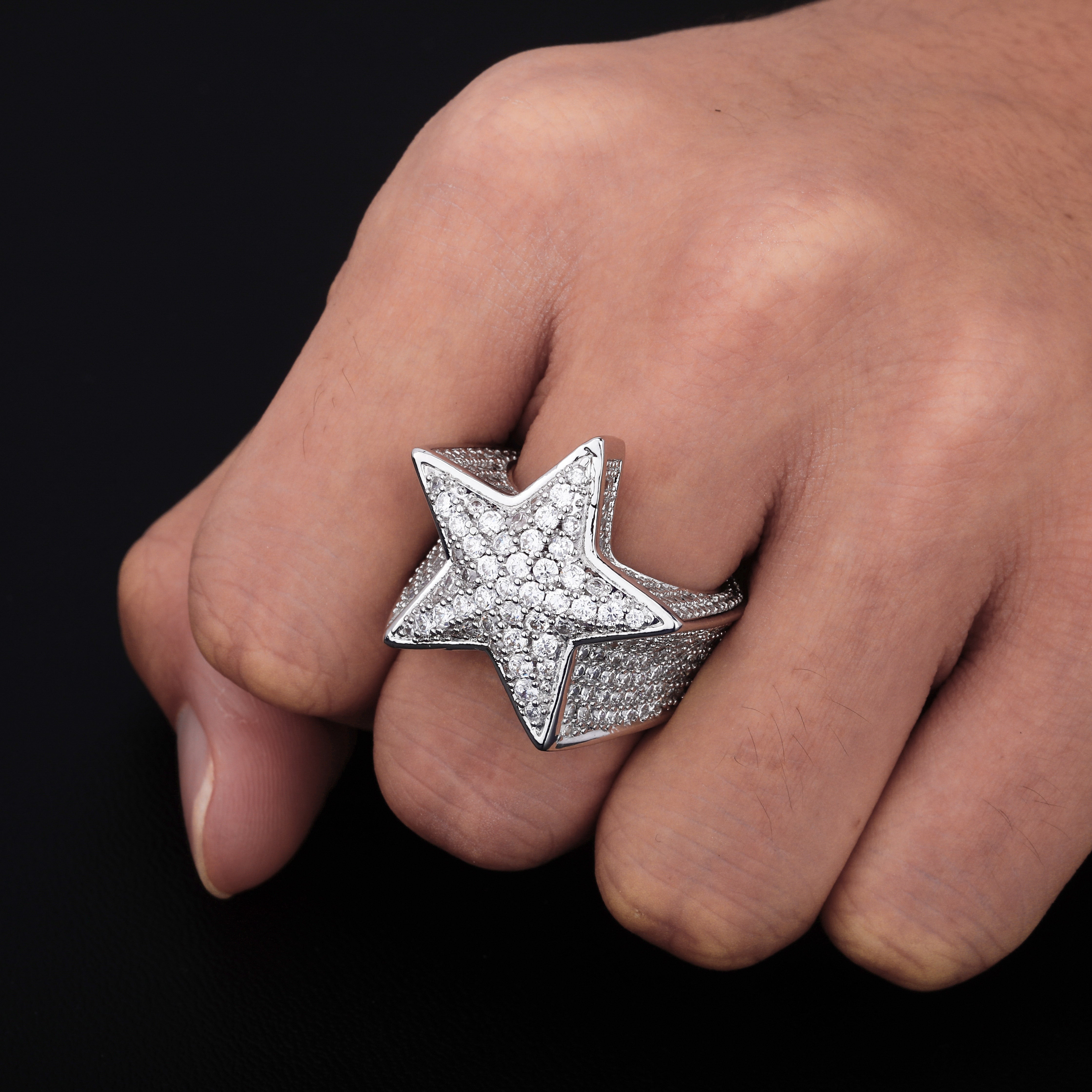 Diamond Star Ring 14K