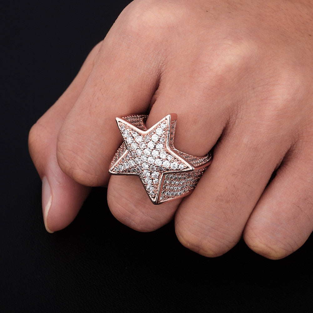 Diamond Star Ring 14K