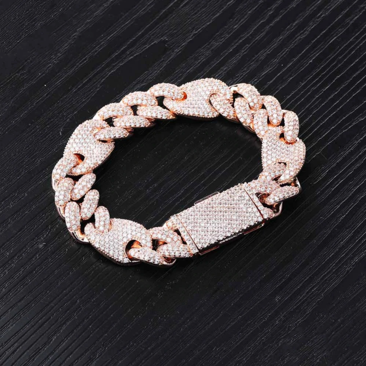 16MM CUBAN G-LINK BRACELET 18K - ICECI