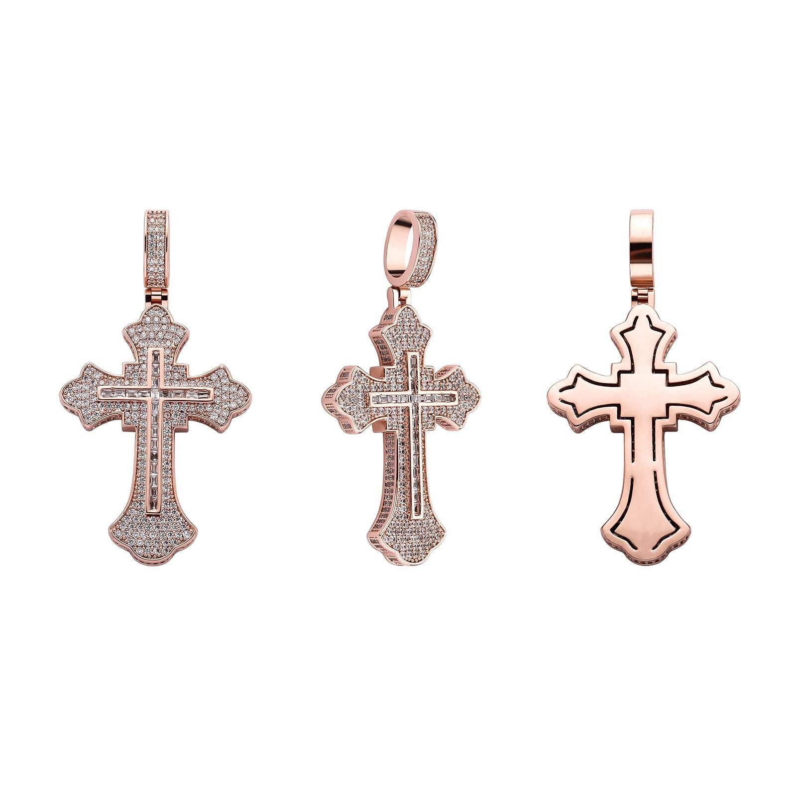 APOSTLES CROSS PENDANT 14K - ICECI