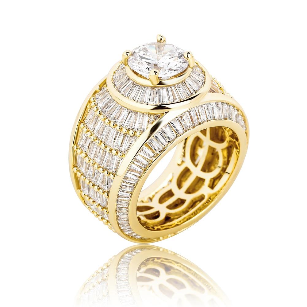 BAGUETTE CLUSTER RING 14K - ICECI