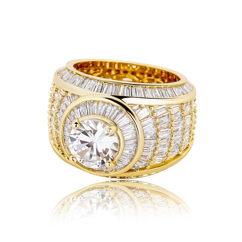 BAGUETTE CLUSTER RING 14K - ICECI