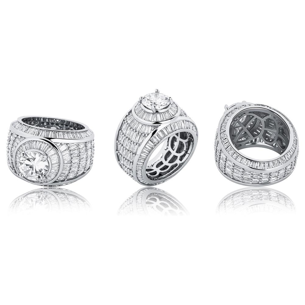 BAGUETTE CLUSTER RING 14K - ICECI