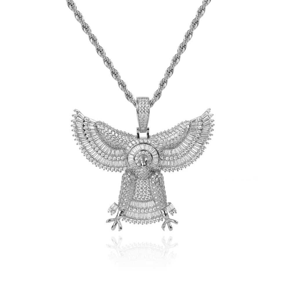 Baguette Eagle Pendant 14K - ICECI