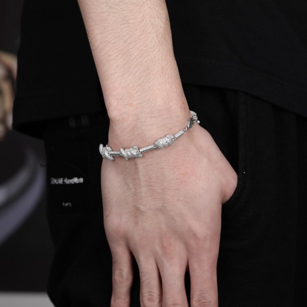 Barbed Wire Bracelet 14K - ICECI