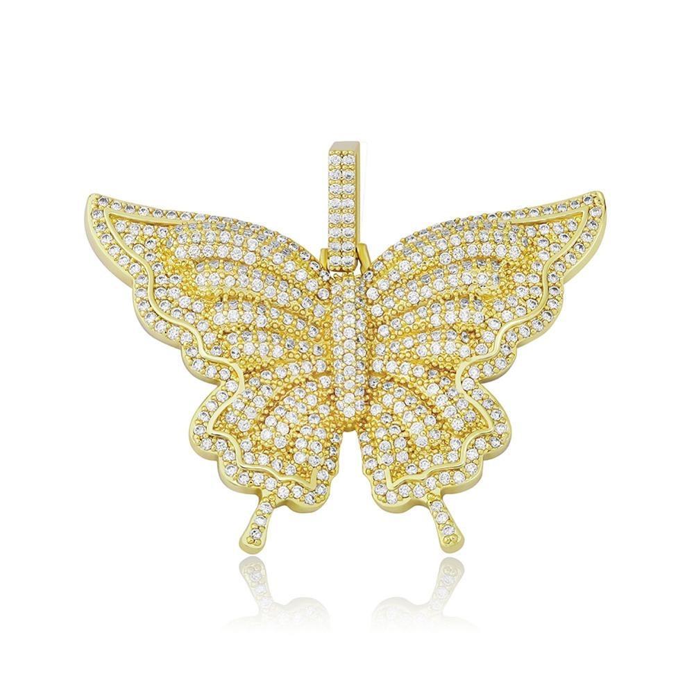 BLOSSOM BUTTERFLY PENDANT 14K - ICECI
