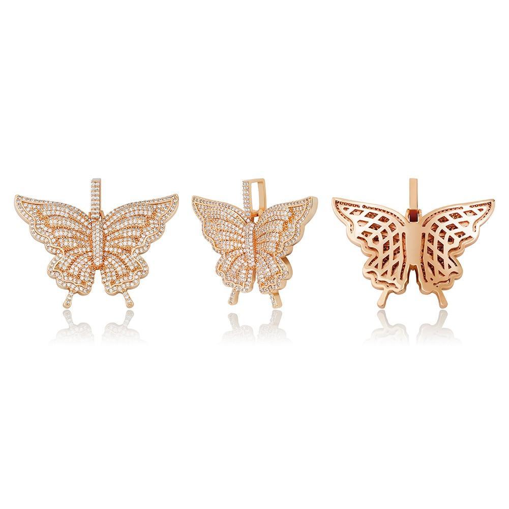 BLOSSOM BUTTERFLY PENDANT 14K - ICECI