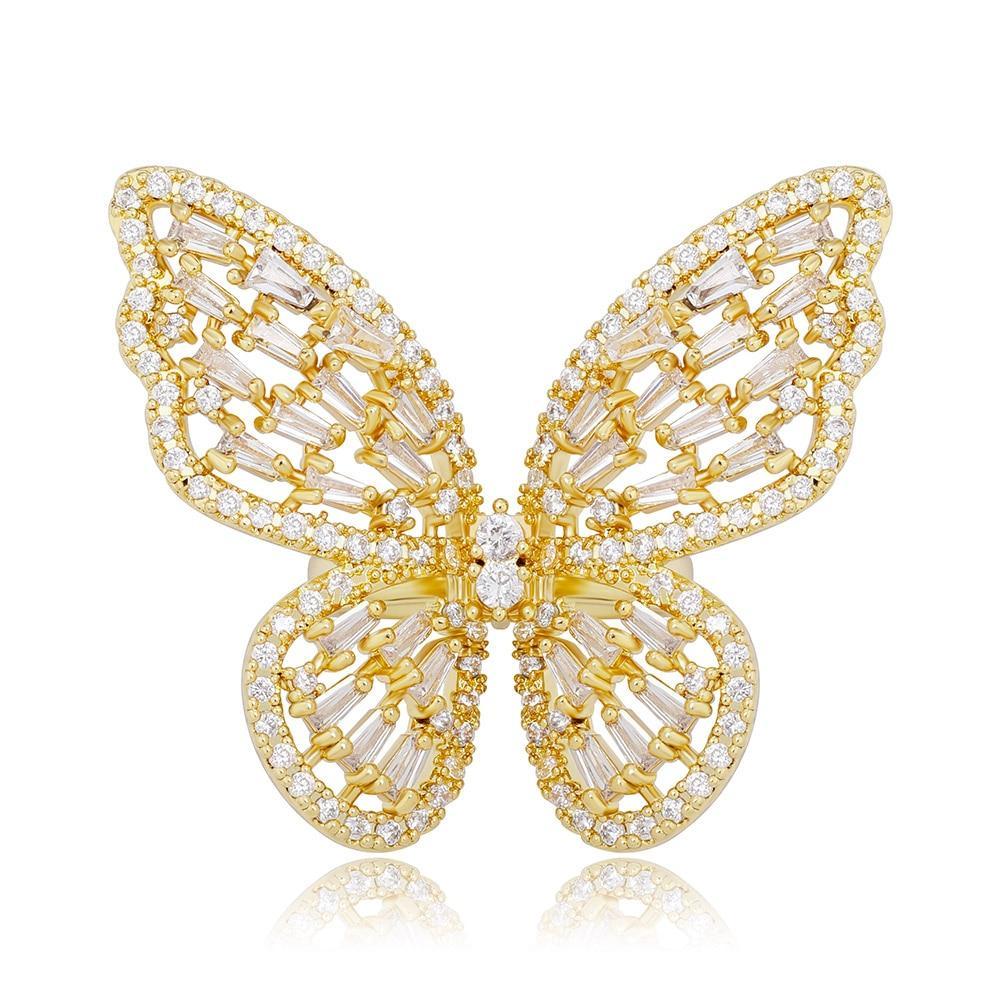 BUTTERFLY SPIRIT RING 14K - ICECI