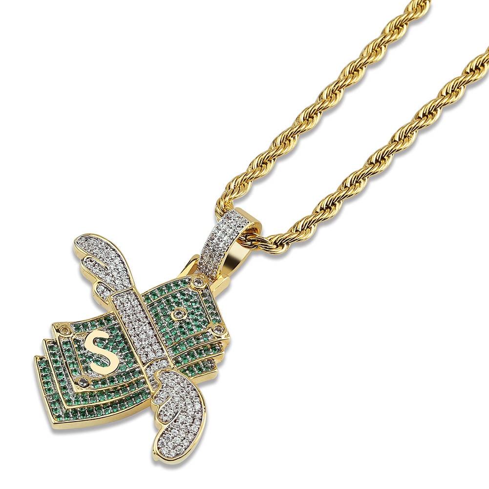 CASH ANGEL PENDANT 18K - ICECI