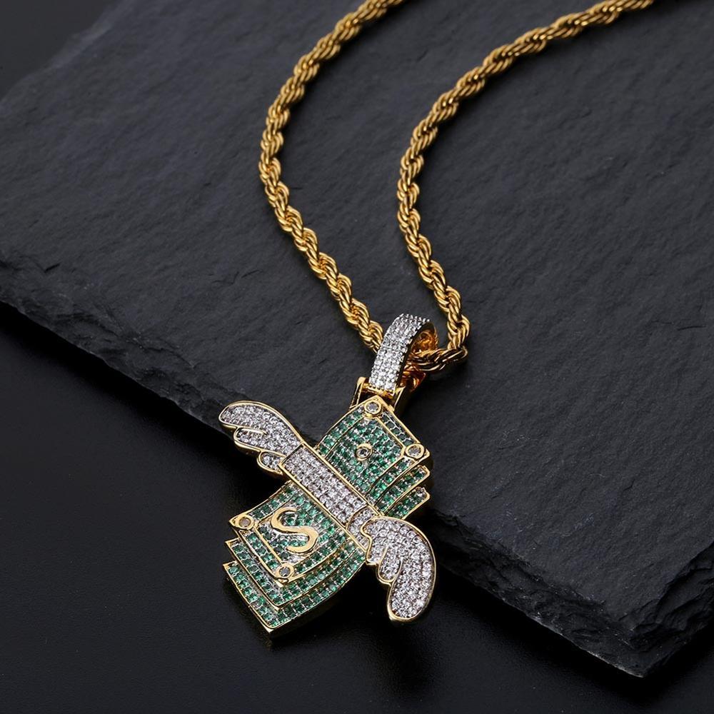 CASH ANGEL PENDANT 18K - ICECI