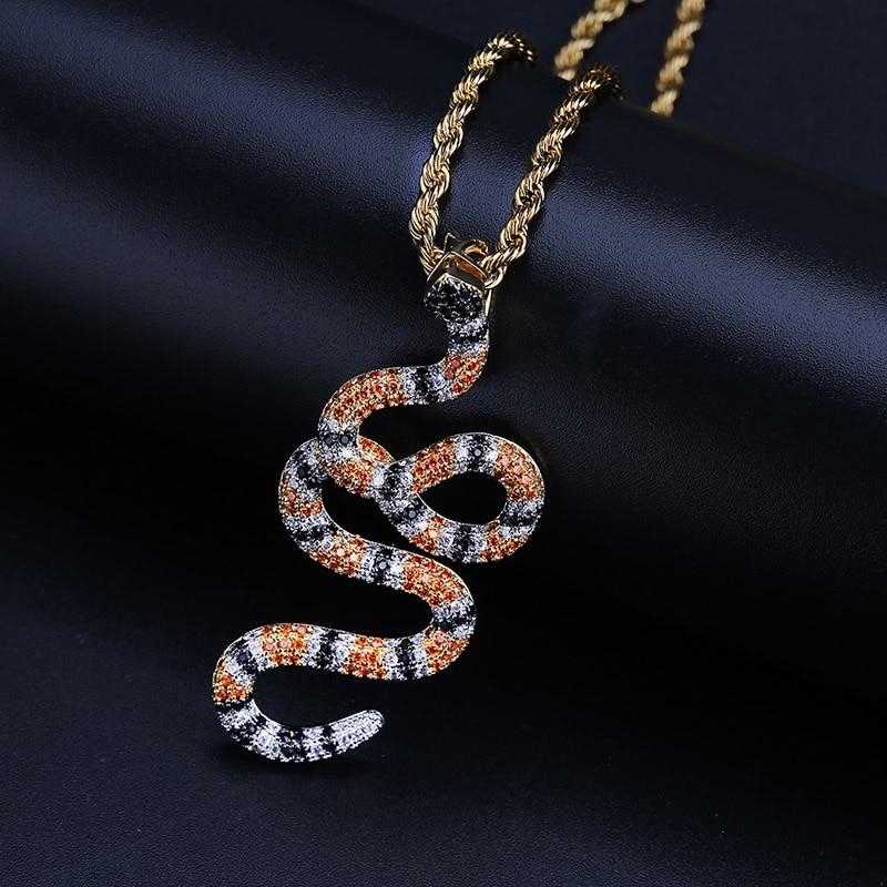 CORAL SNAKE PENDANT 18K - ICECI