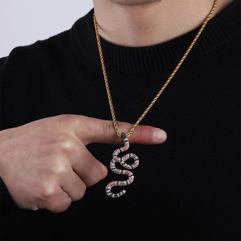 CORAL SNAKE PENDANT 18K - ICECI