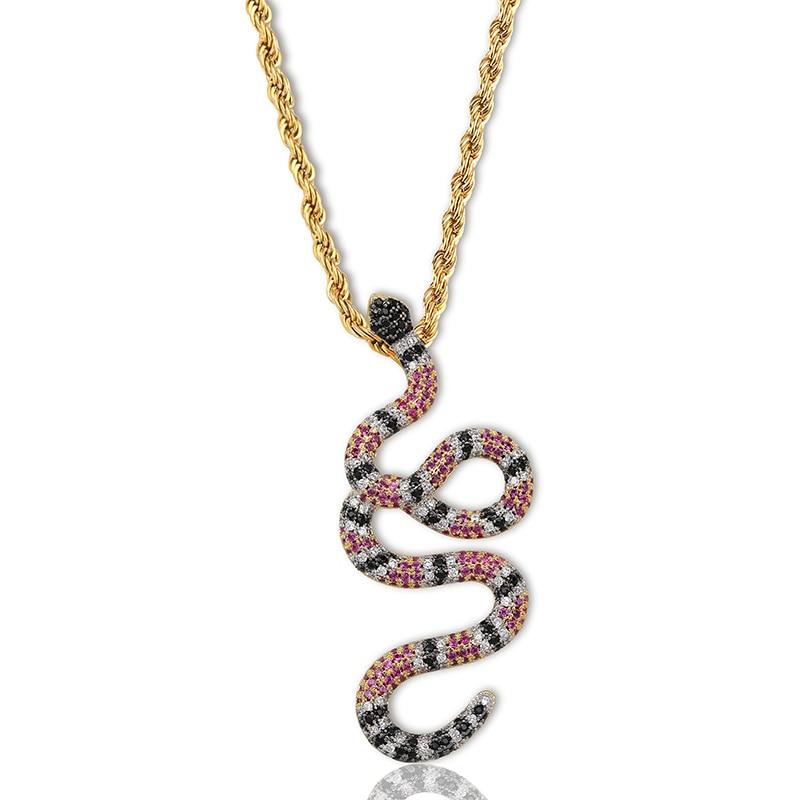 CORAL SNAKE PENDANT 18K - ICECI