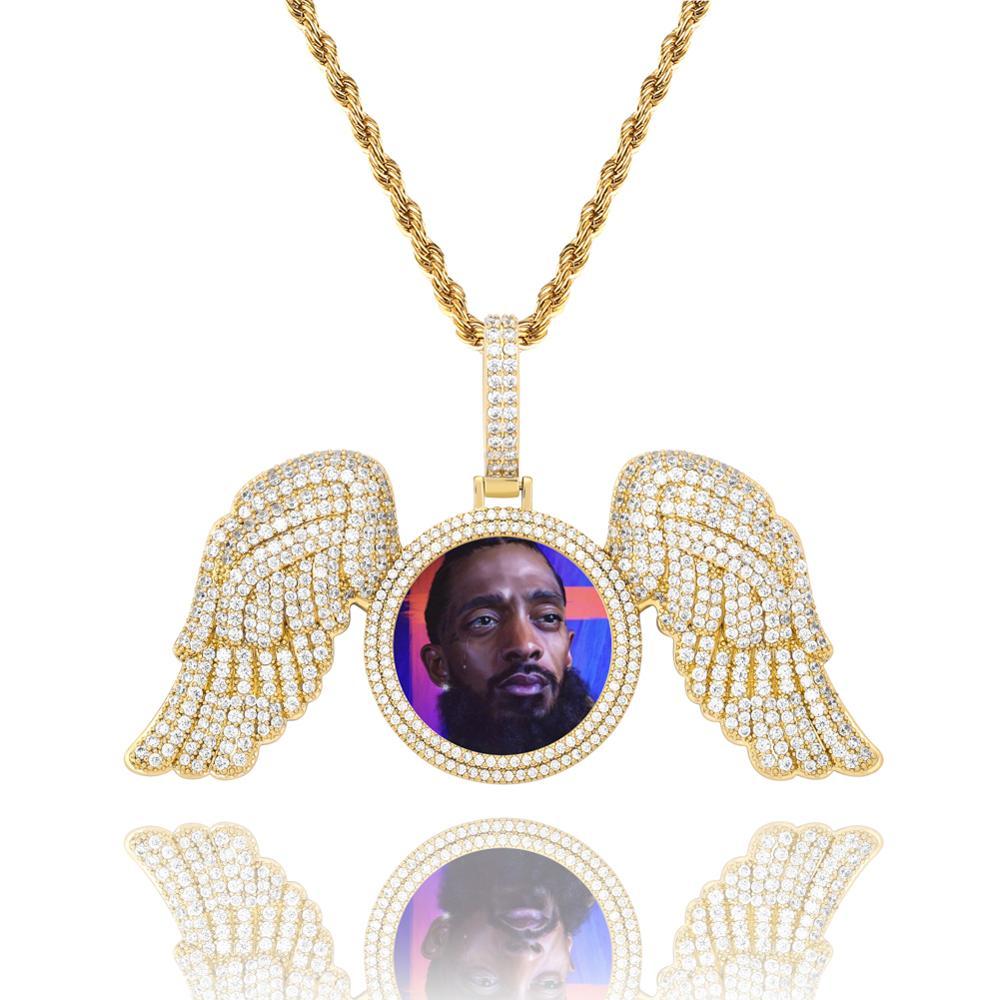 CUSTOM ANGELIC PHOTO PENDANT 14K - ICECI
