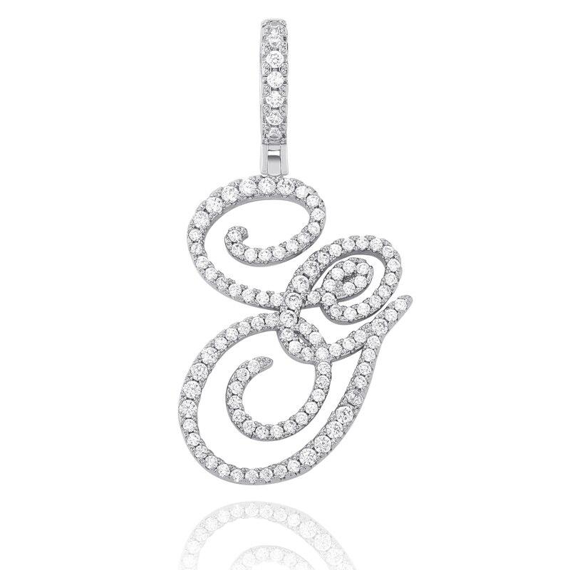 CUSTOM CURSIVE LETTER PENDANT 18K - ICECI