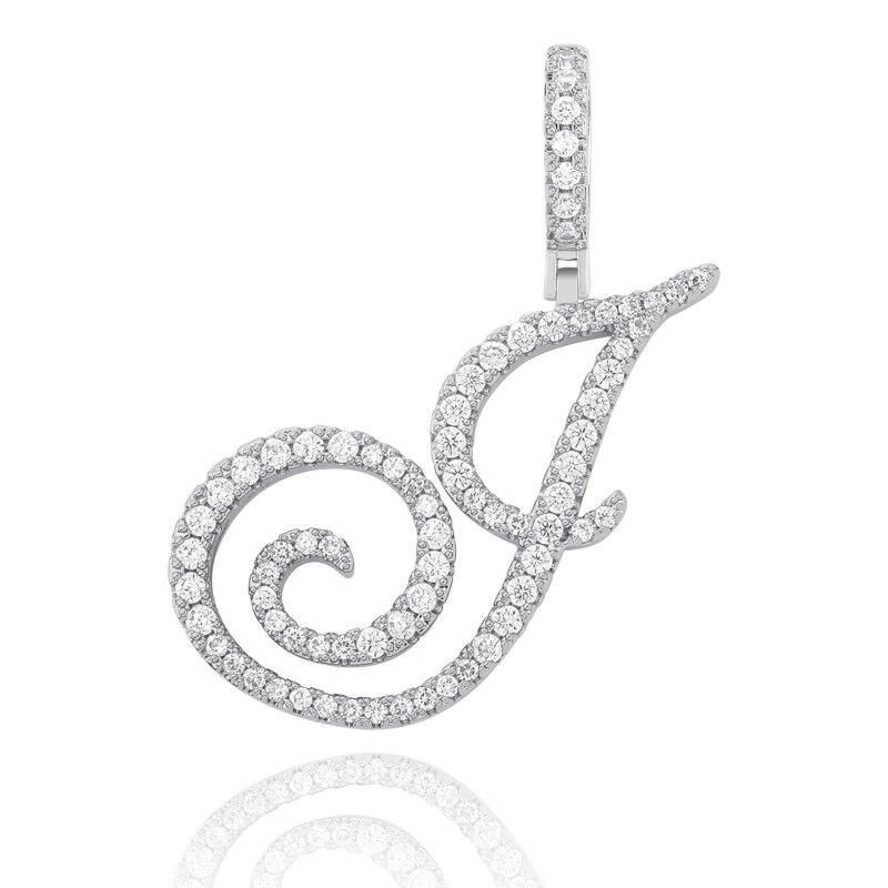 CUSTOM CURSIVE LETTER PENDANT 18K - ICECI