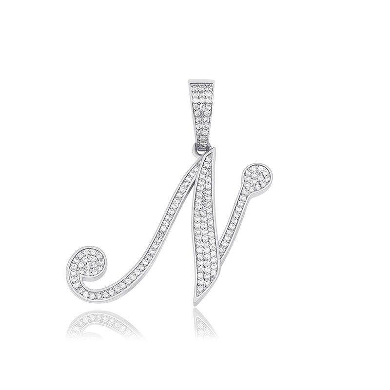 CUSTOM SCRIPT LETTER PENDANT 14K - ICECI