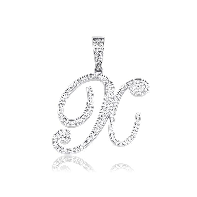 CUSTOM SCRIPT LETTER PENDANT 14K - ICECI