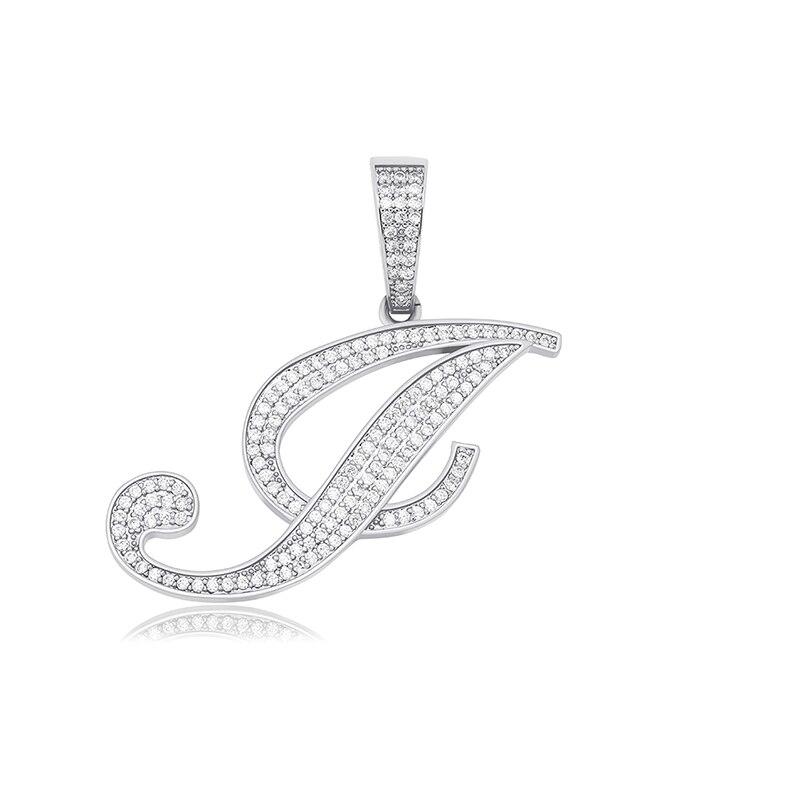 CUSTOM SCRIPT LETTER PENDANT 14K - ICECI
