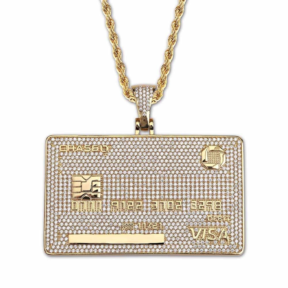 CUSTOM VISA CARD PENDANT 18K - ICECI