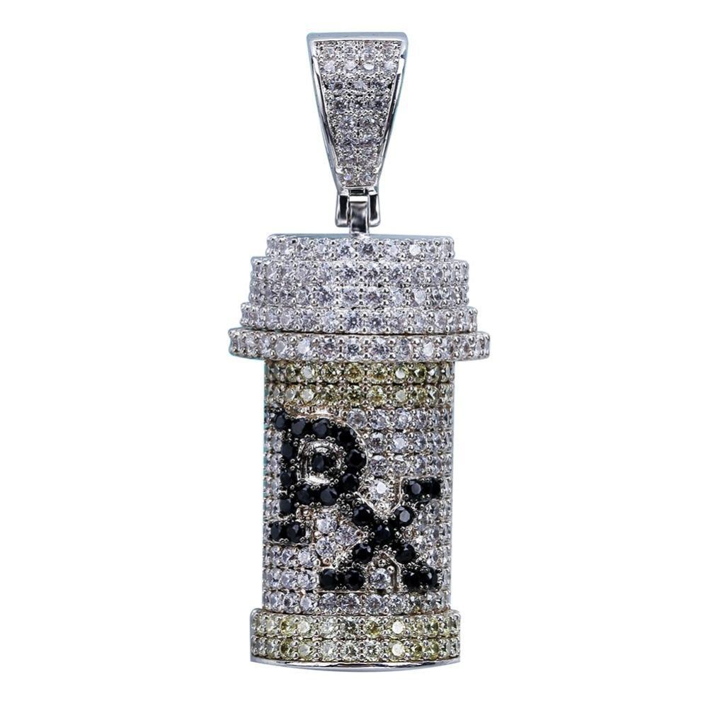 DETACHABLE MEDICINE BOTTLE PENDANT 18K - ICECI