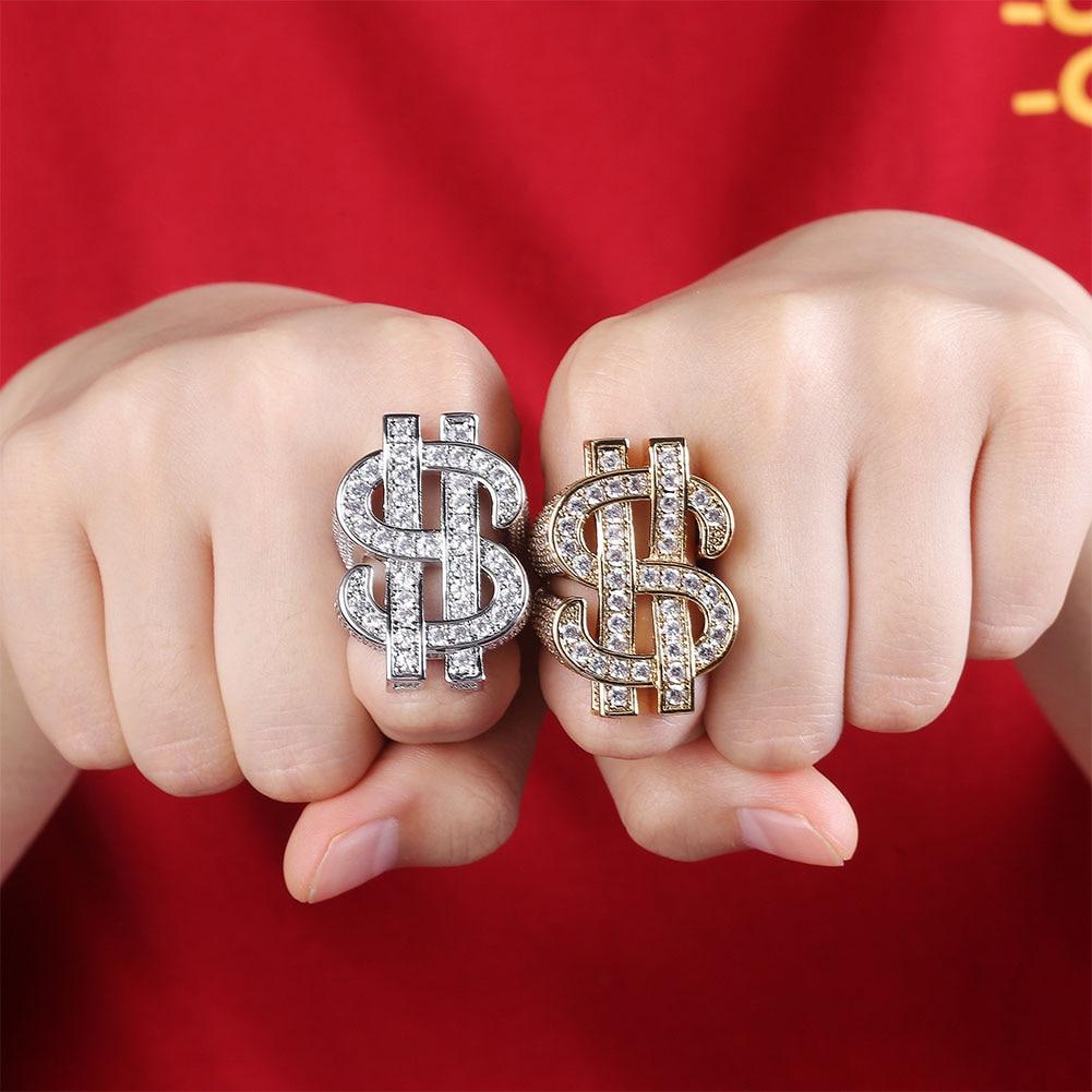 DOLLAR SIGN RING 14K - ICECI