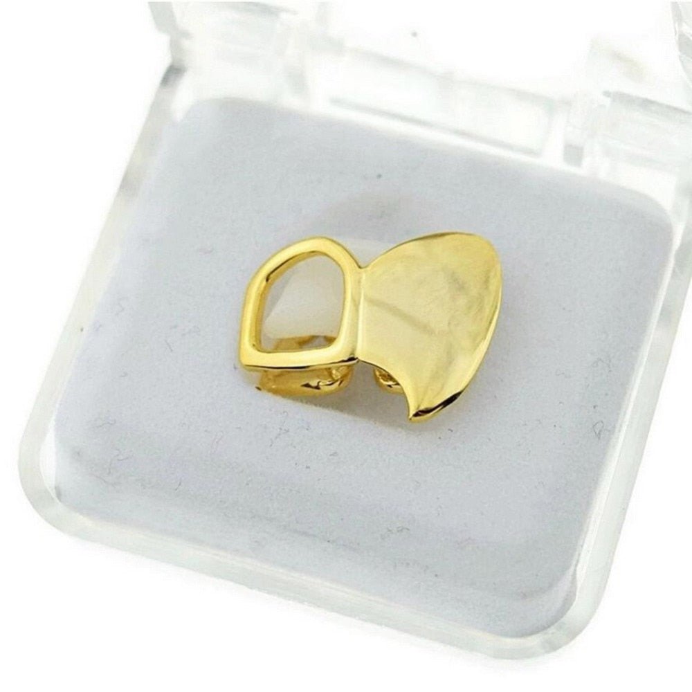 Double Cap Fang Grillz 14K - ICECI