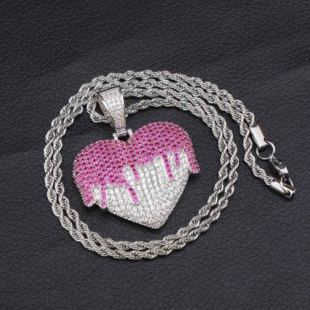 DRIP HEART PENDANT 14K - ICECI